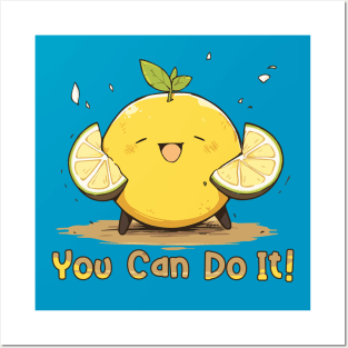 Yuzu Cheering You Can Do It Posters and Art